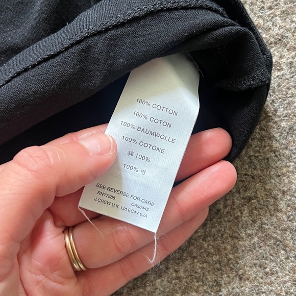 J Crew Black Turtleneck Long Sleeve Shirt Top Women’s XXS Base Layer 100% Cotton - Picture 3 of 11